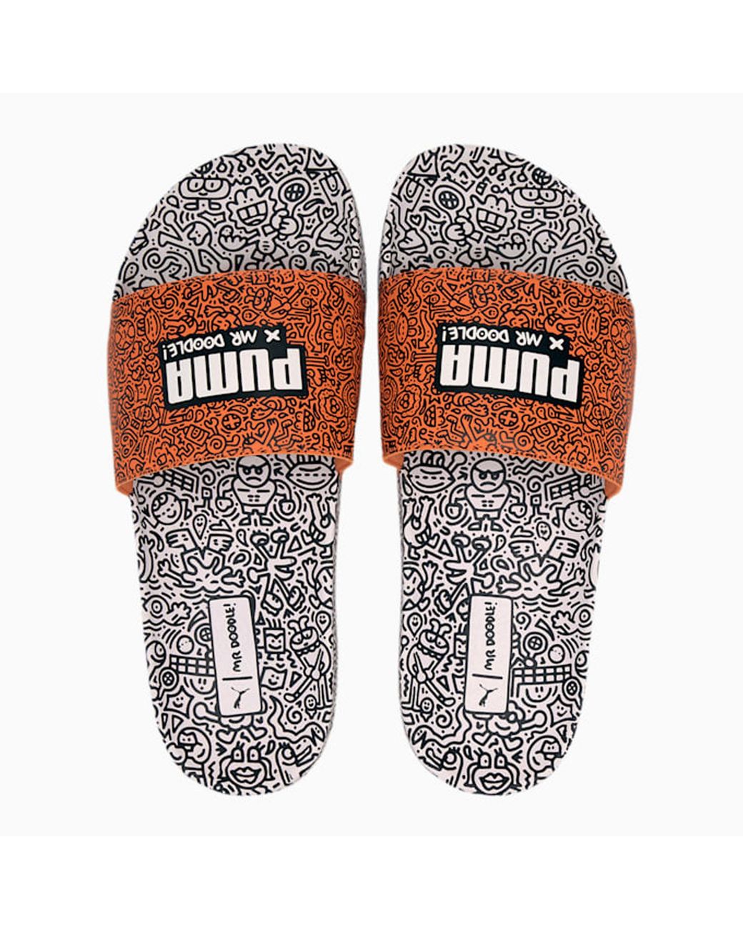 PUMA White X Mr Doodle Leadcat 20 Sliders