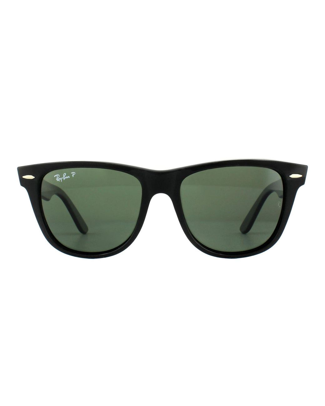 Ray-Ban Green Sunglasses Wayfarer 2140 901/58 G-15 Polarized Large 54Mm