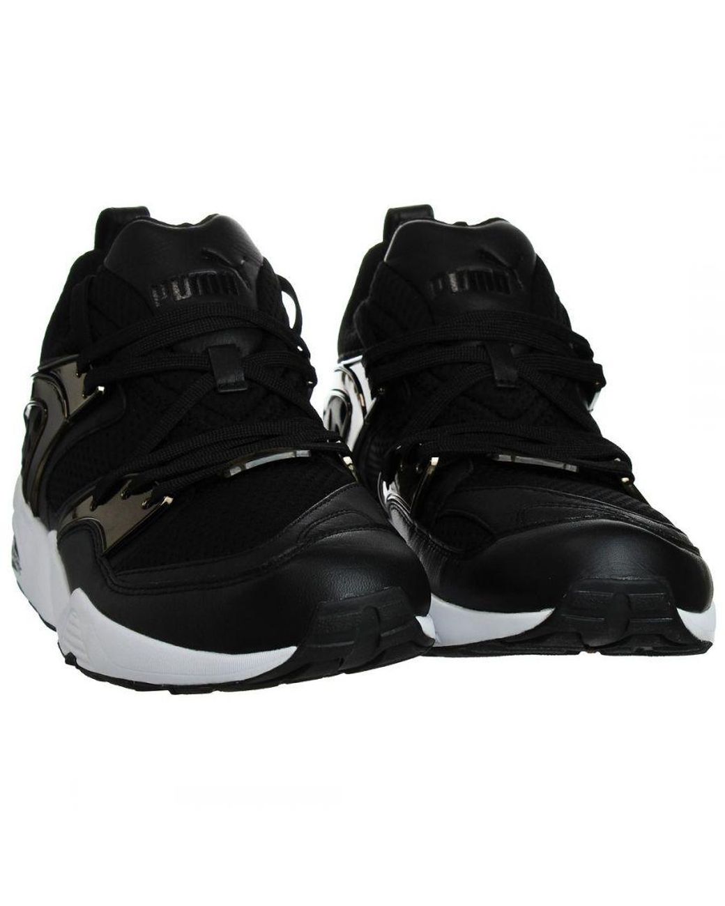 PUMA Black Trinomic Blaze Of Glory Metallic Trainers Leather for men