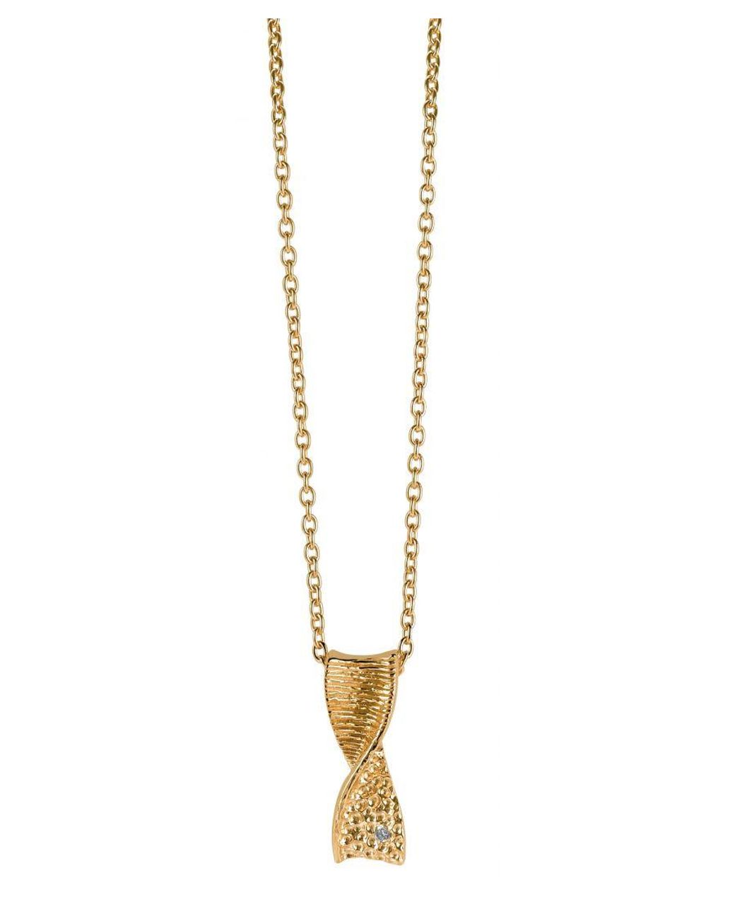 Orphelia Black 925 Sterling Chain With Pendant