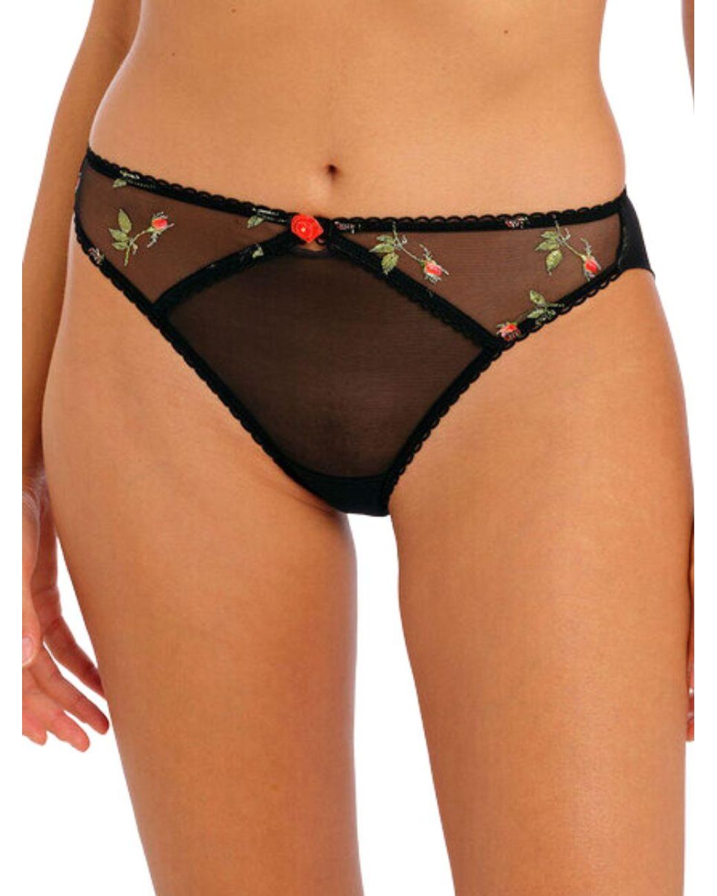 Freya Black Rose Blossom Brief