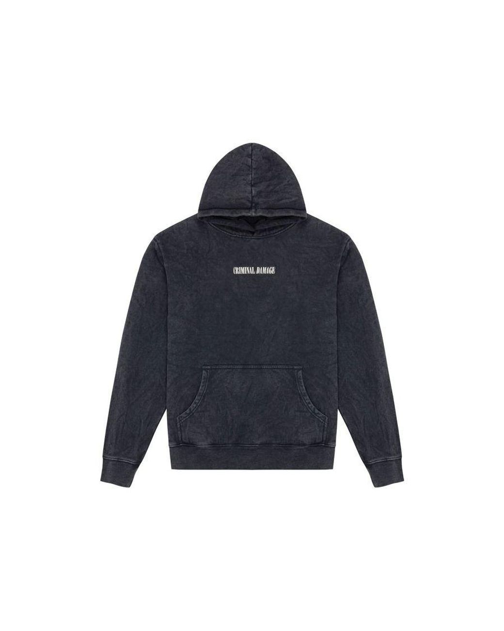 Criminal Damage Blue Carpe Diem Hoodie for men