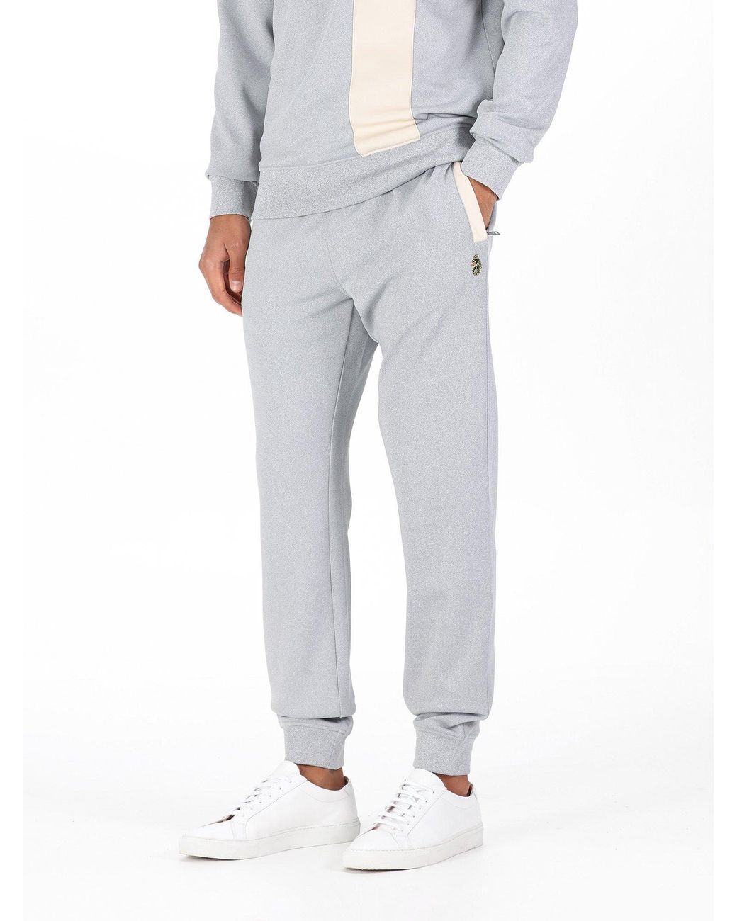 Luke 1977 Gray Francis Cuffed Joggers for men