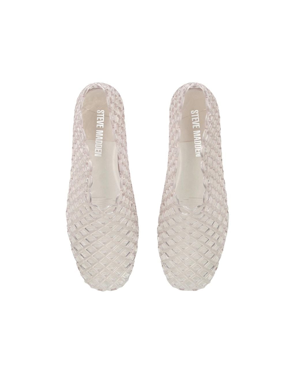 Steve Madden Gray Grove Clear Ballet Flats
