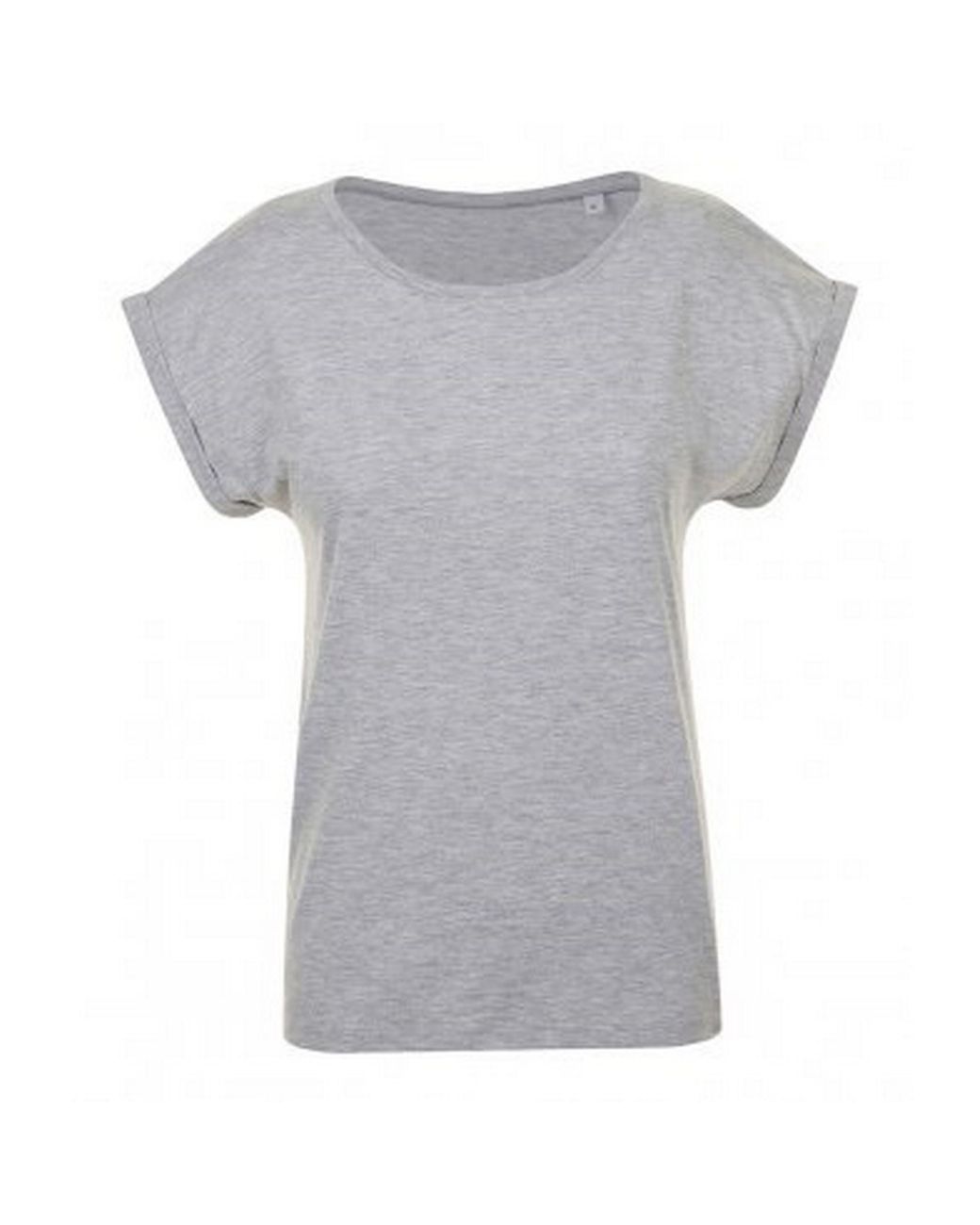 Sol's Gray Ladies Melba Plain Short Sleeve T-Shirt Marl)