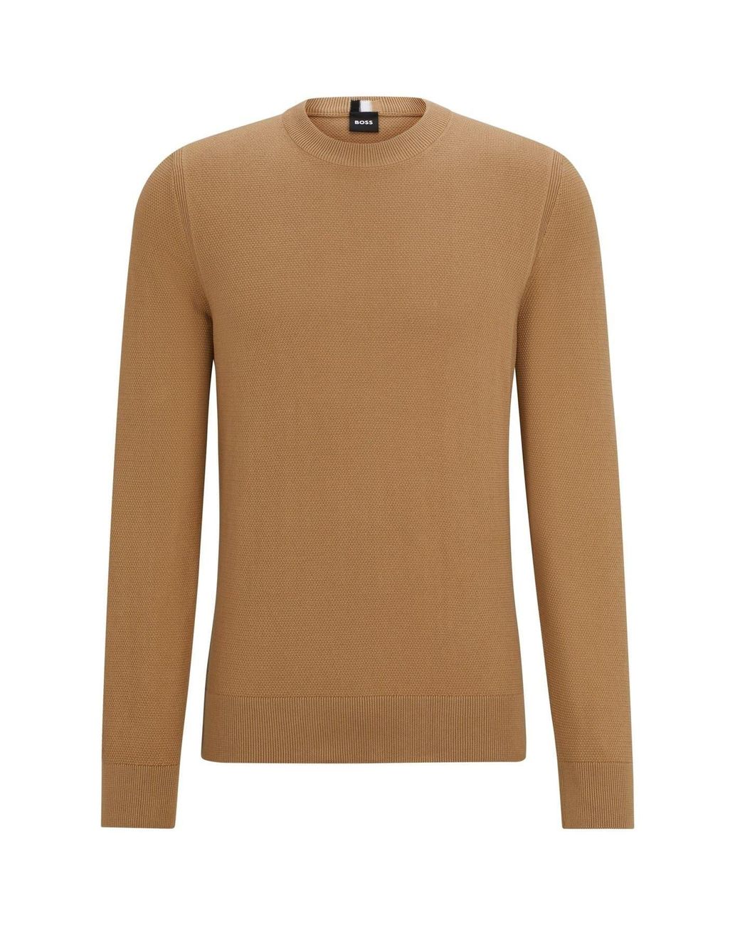 Boss Brown Ecaio P Knitted Jumper for men