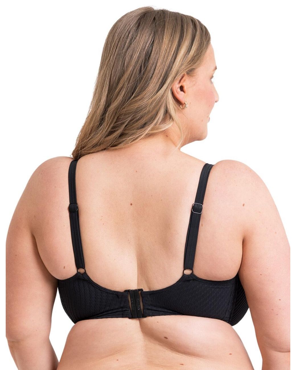 Curvy Kate Black Cs034300 Jet Set Padded Balcony Bikini Top