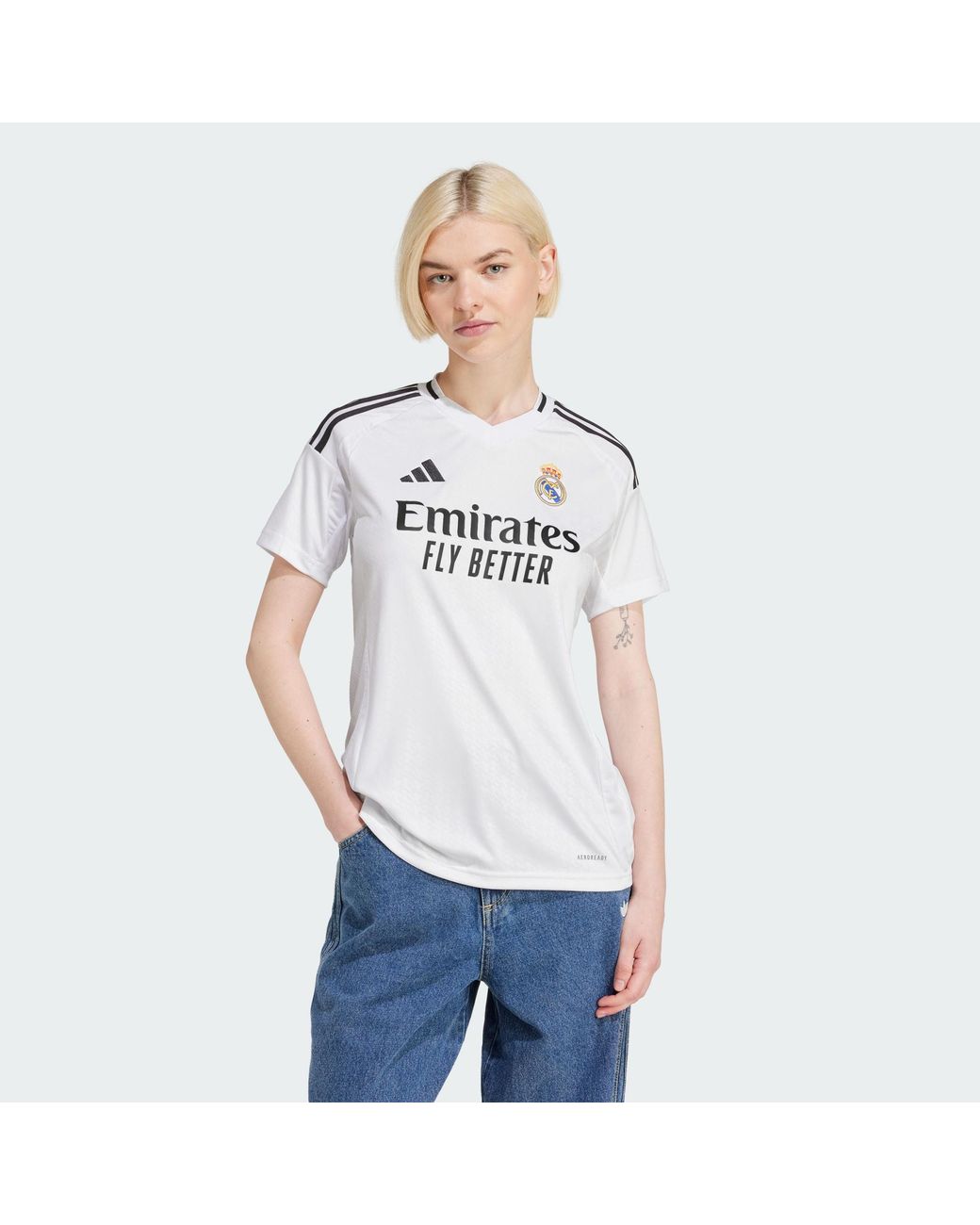 Adidas Originals White Real Madrid 24/25 Home Jersey