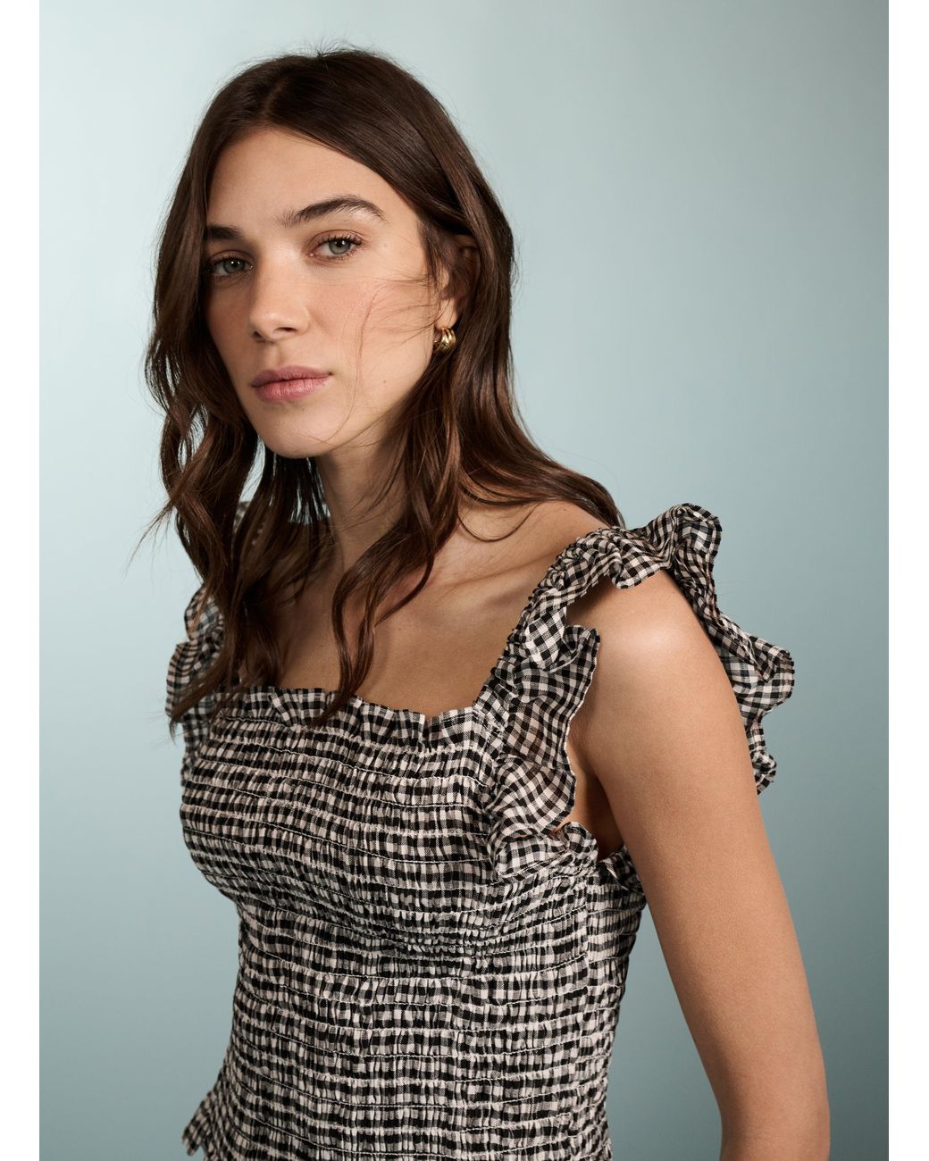 Baukjen Gray Debrah Linen Top