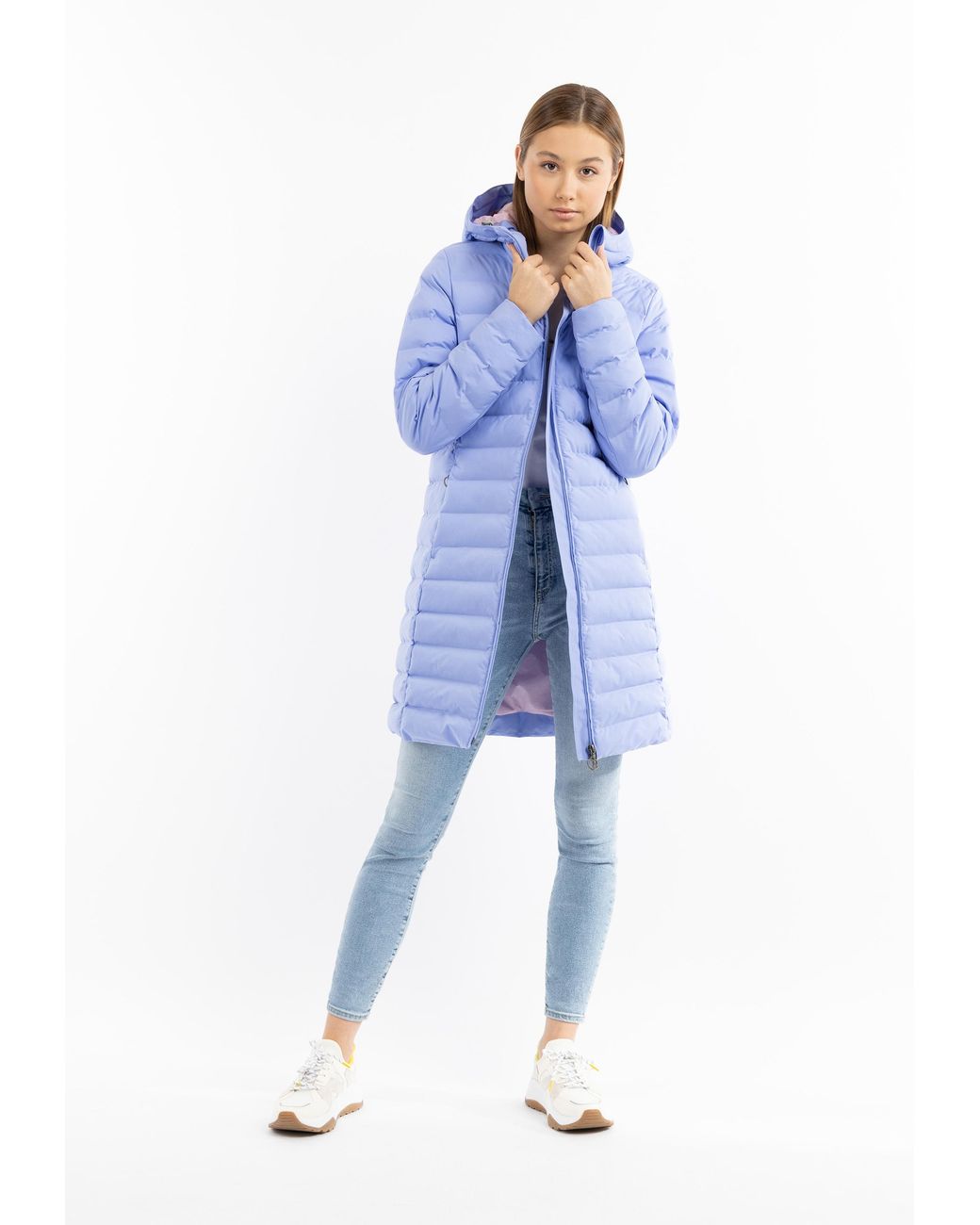 Mo My Gewatteerde Gewatteerde Jas Keepsuwarm in het Blue