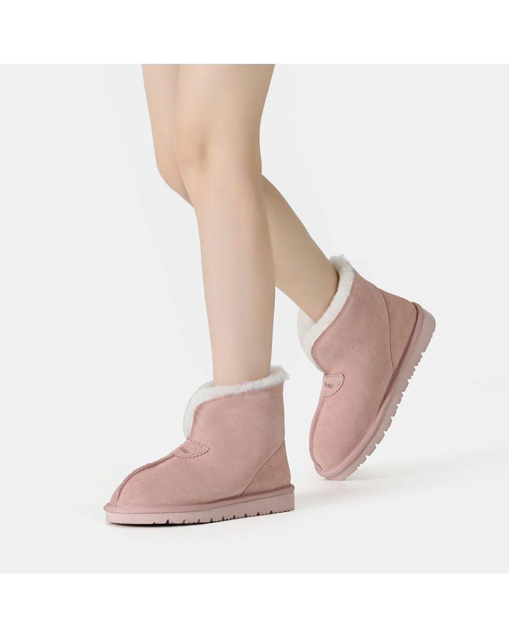 EVER AU Pink Owl Ankle Slippers