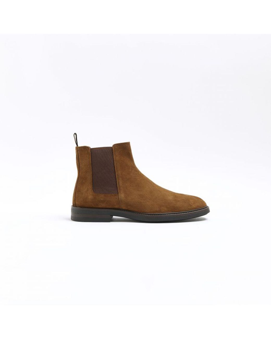 Mens chelsea boots river island cheap