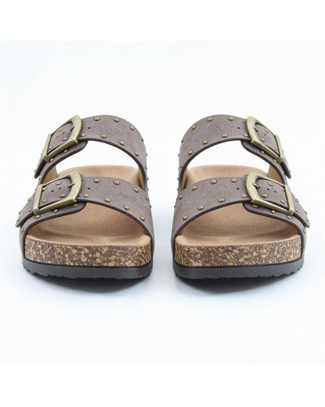 Heavenly Feet Brown Polly Mules Sandals Bark