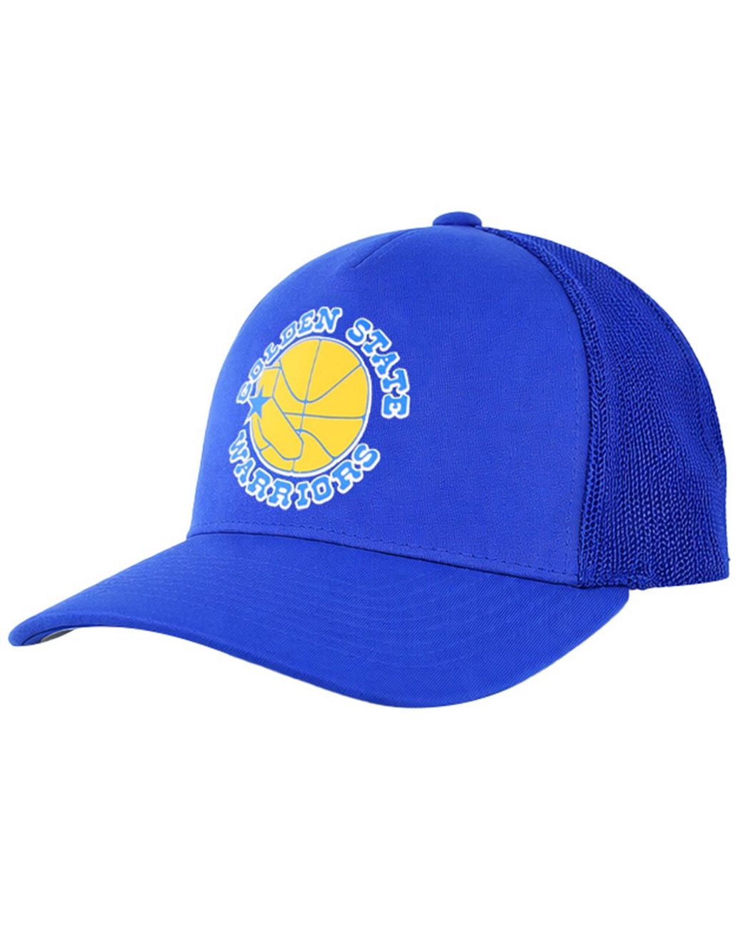 Mitchell & Ness Blue Nba Golden State Warriors Vintage Jersey Cap