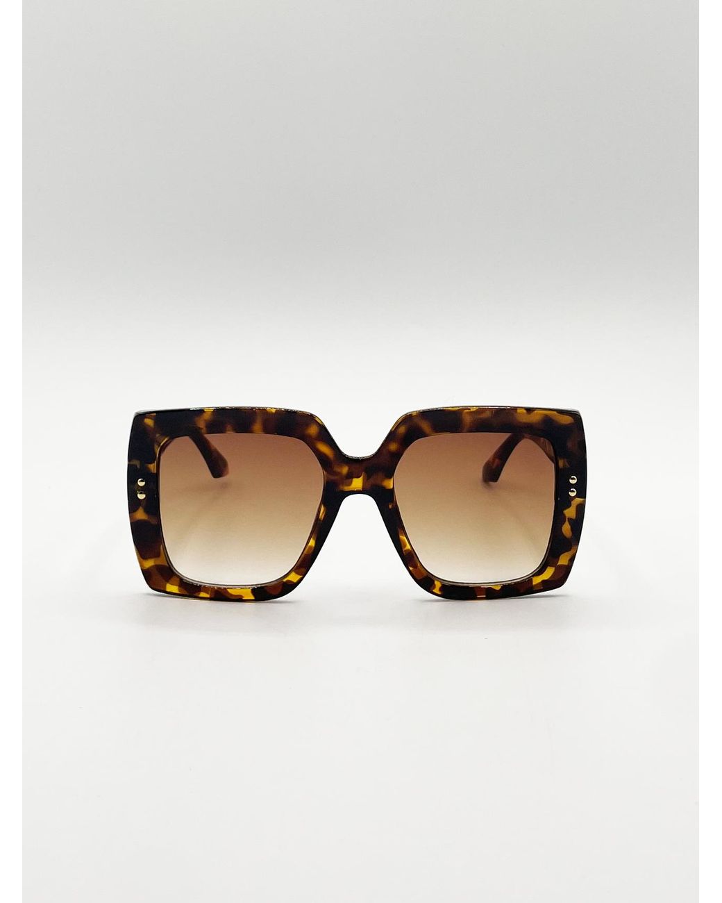 SVNX Brown Oversized Square Frame