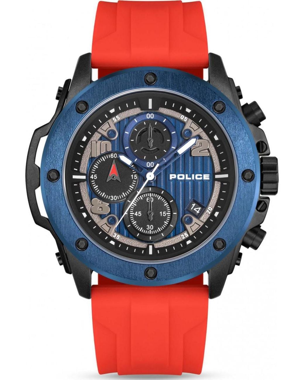 Police Black Pewgo00777X0 Clout Watch And Straps Gift Set for men