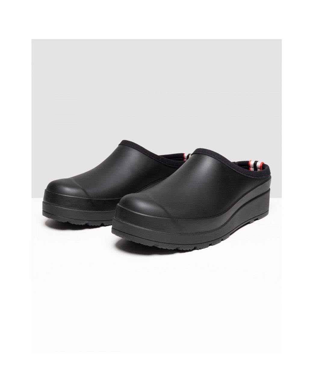 Hunter Black Original Play Clog Shoes