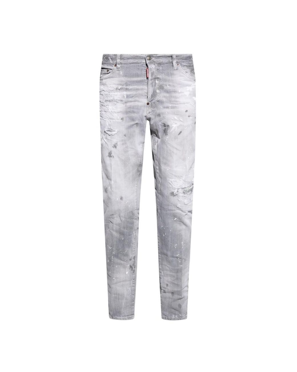 DSquared² Gray Light Skater Jeans Cotton for men