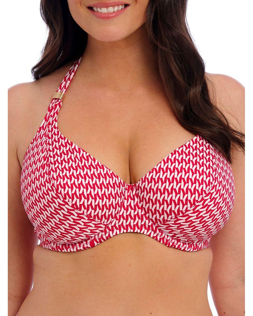 Fantasie Red Koh Lipe Halter Bikini Top