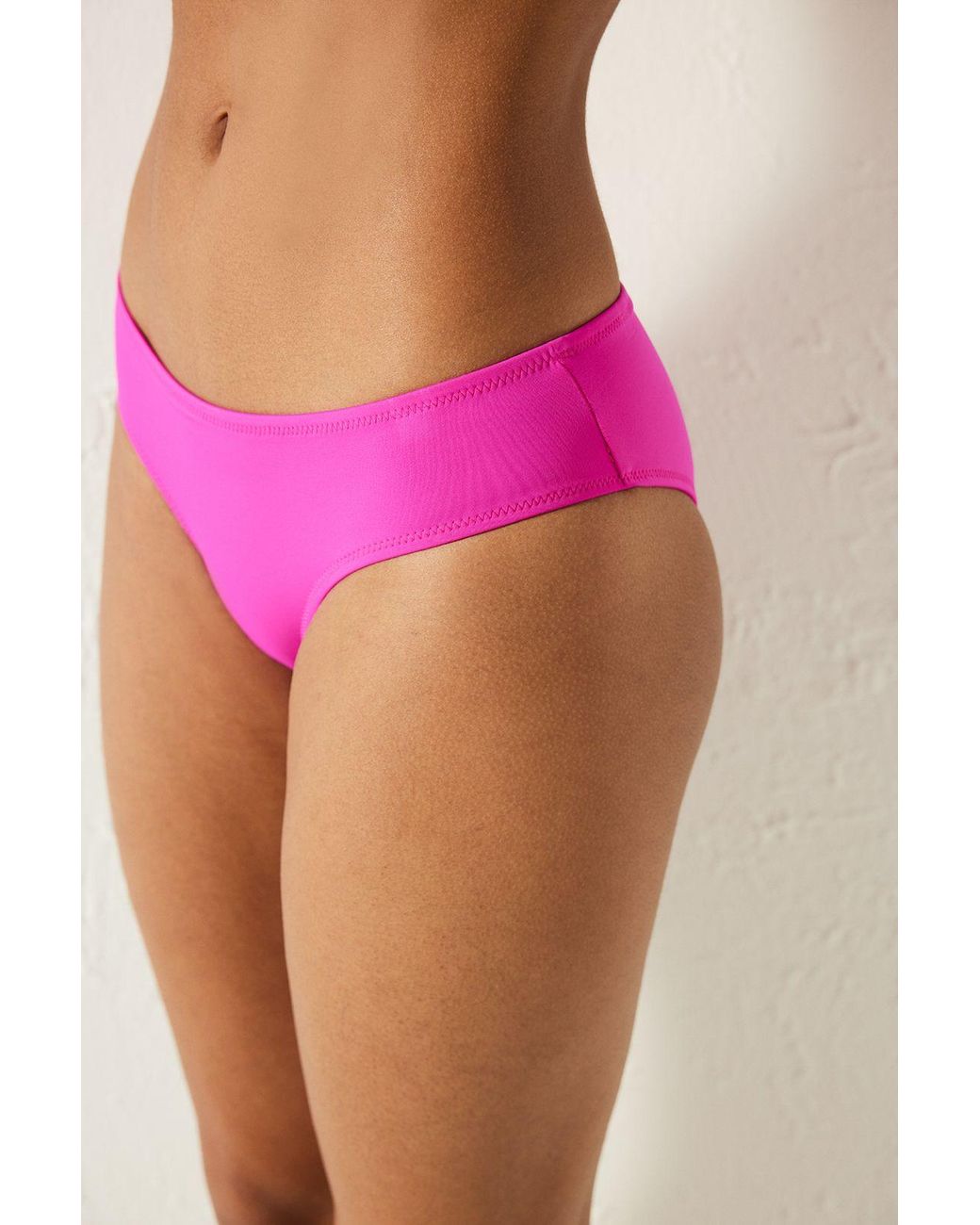 Penti Pink Mid-Waist Hipster Bikini Bottoms