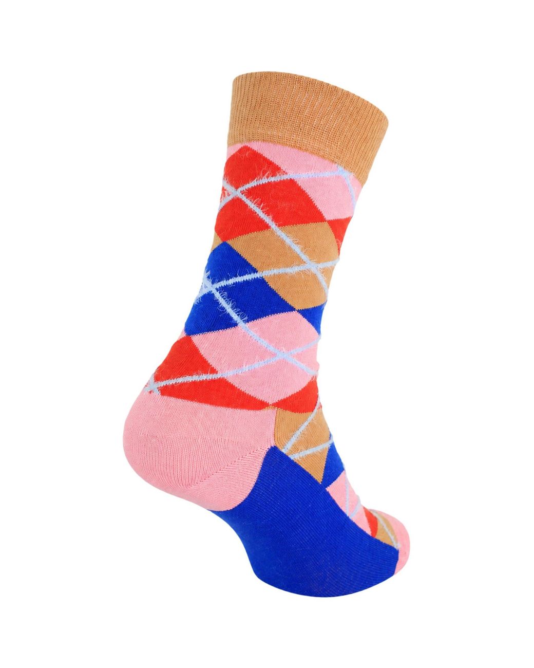 Happy Socks Red 1-Pack Argyle Pattern for men
