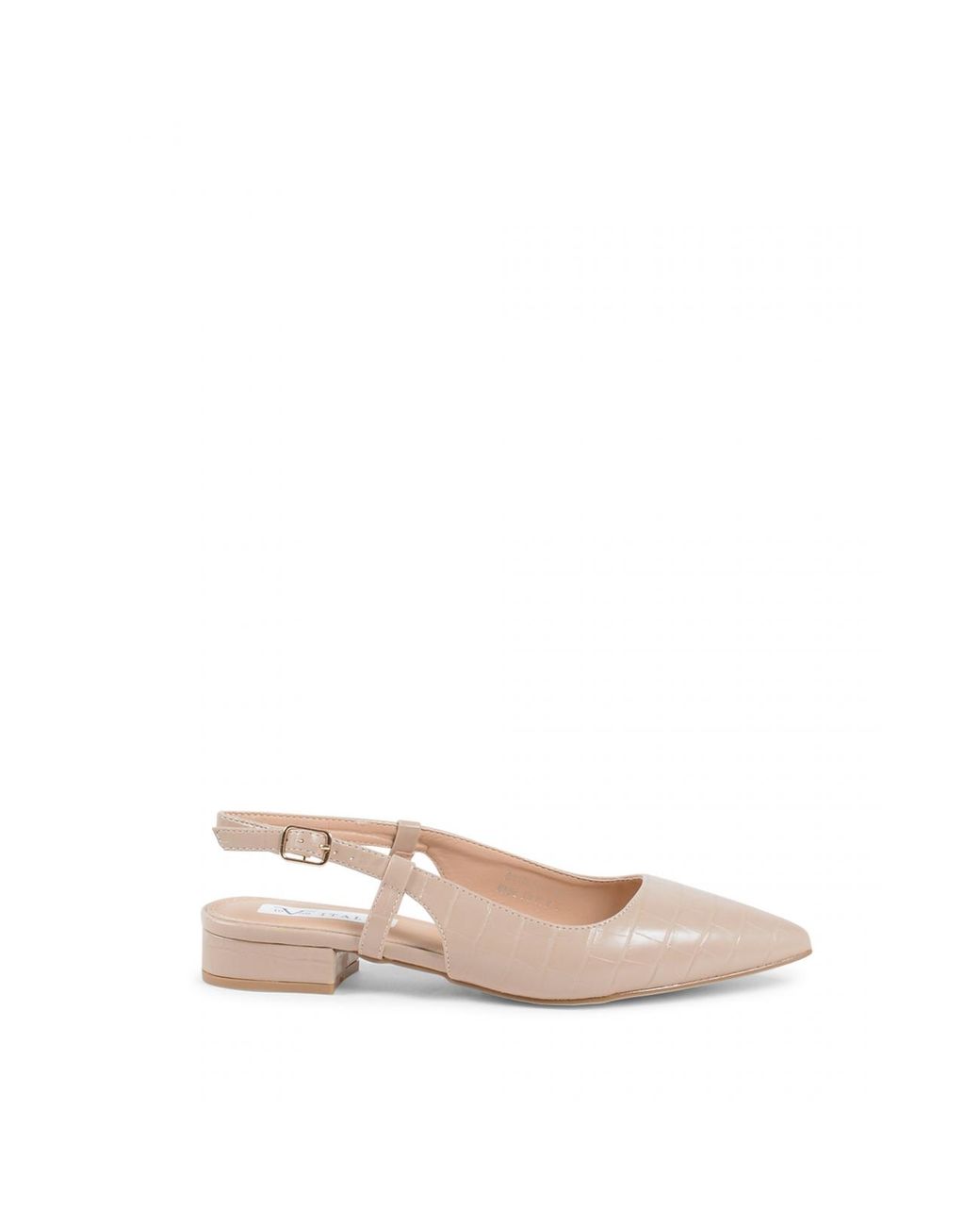 Versace 19.69 Abbigliamento Sportivo Pink 19V69 Slingback Ballerina V81831 Leather