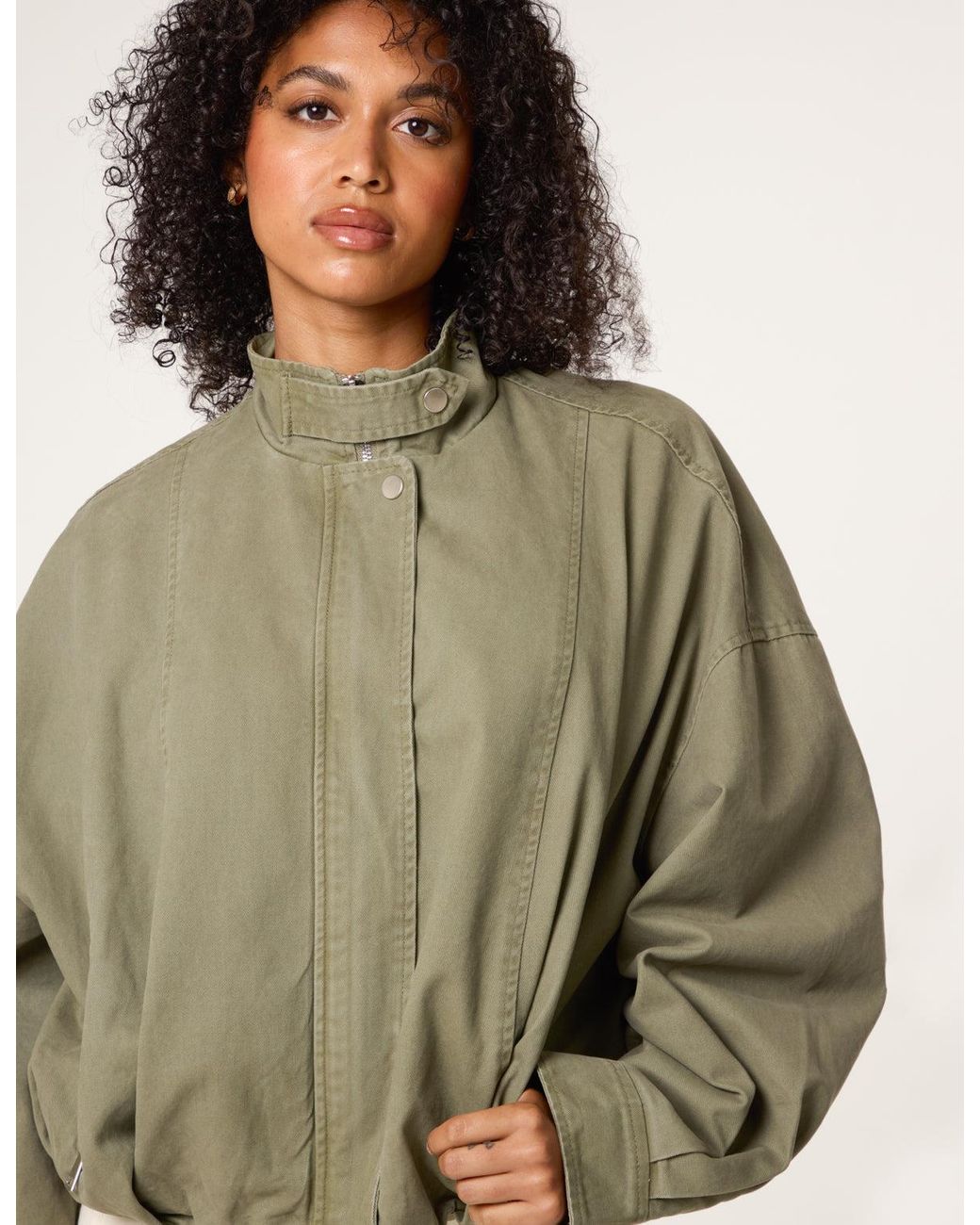 Blue Vanilla Natural Bomber Jacket