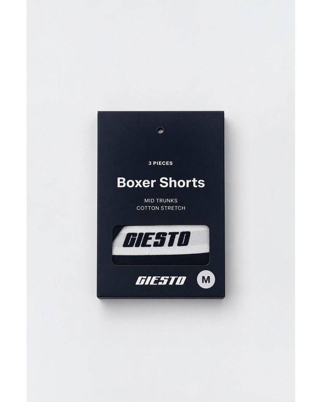 Giesto Black Boxer Shorts for men