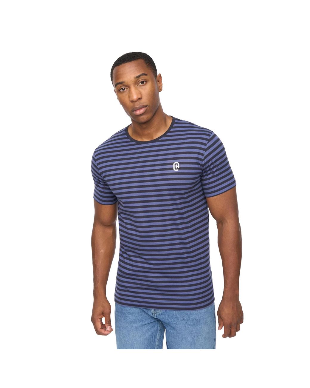Crosshatch Blue Loppins T-Shirt Cotton for men