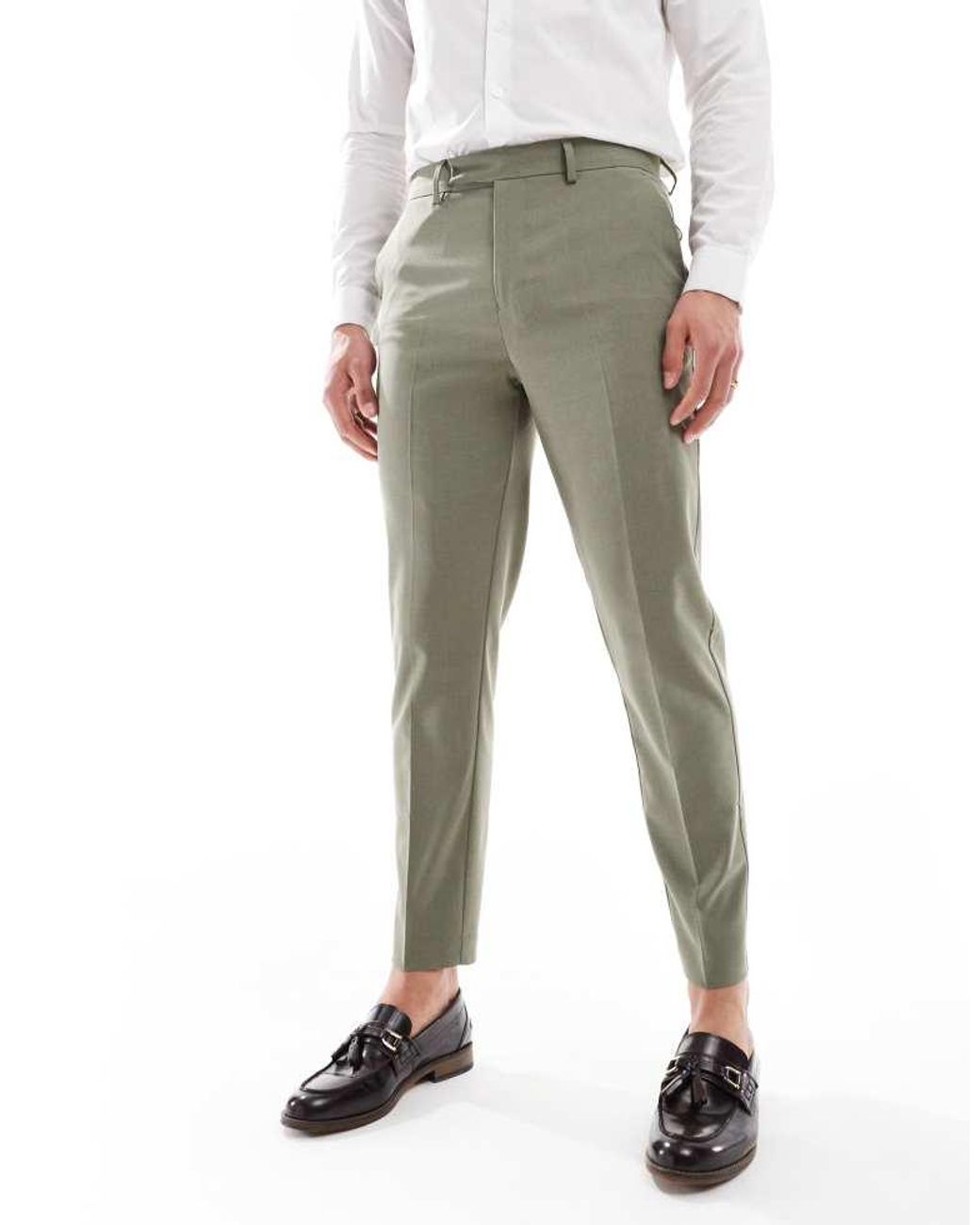 ASOS Gray Tapered Suit Trousers for men