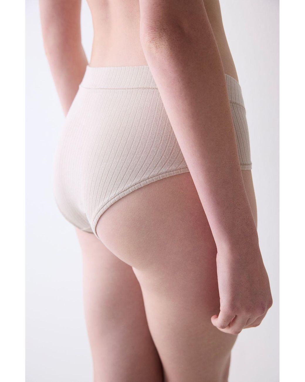 Penti Pink High-Waist Ribbed Hipster Brief