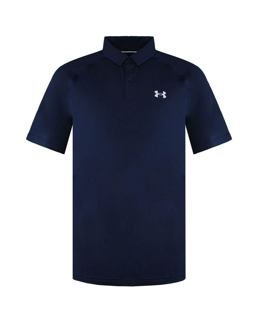 Under Armour Blue Short Sleeve Collared Iso-Chill Polo Shirt 1370090 408 Nylon for men