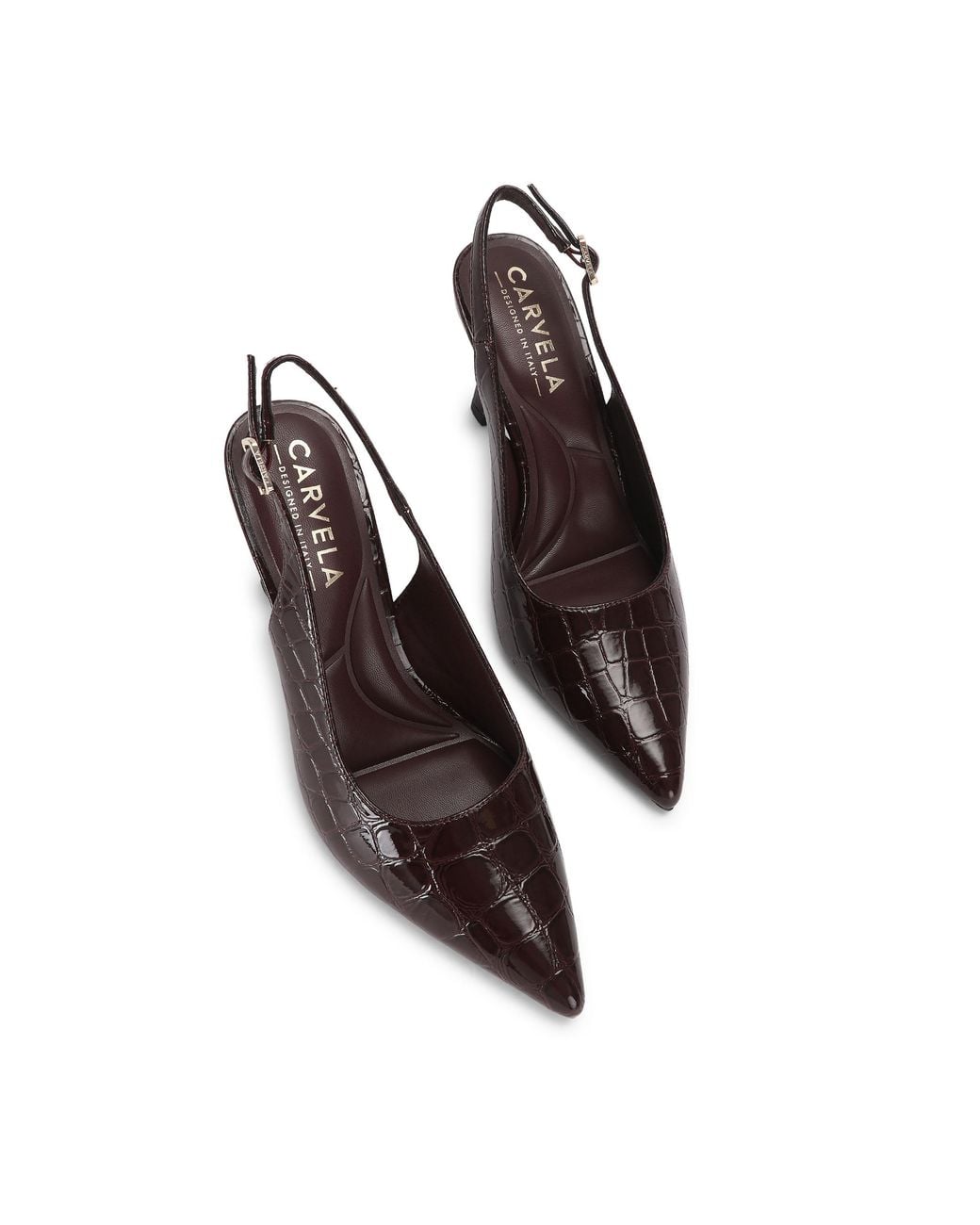 Carvela Kurt Geiger Brown Corletta Sling Court Heels