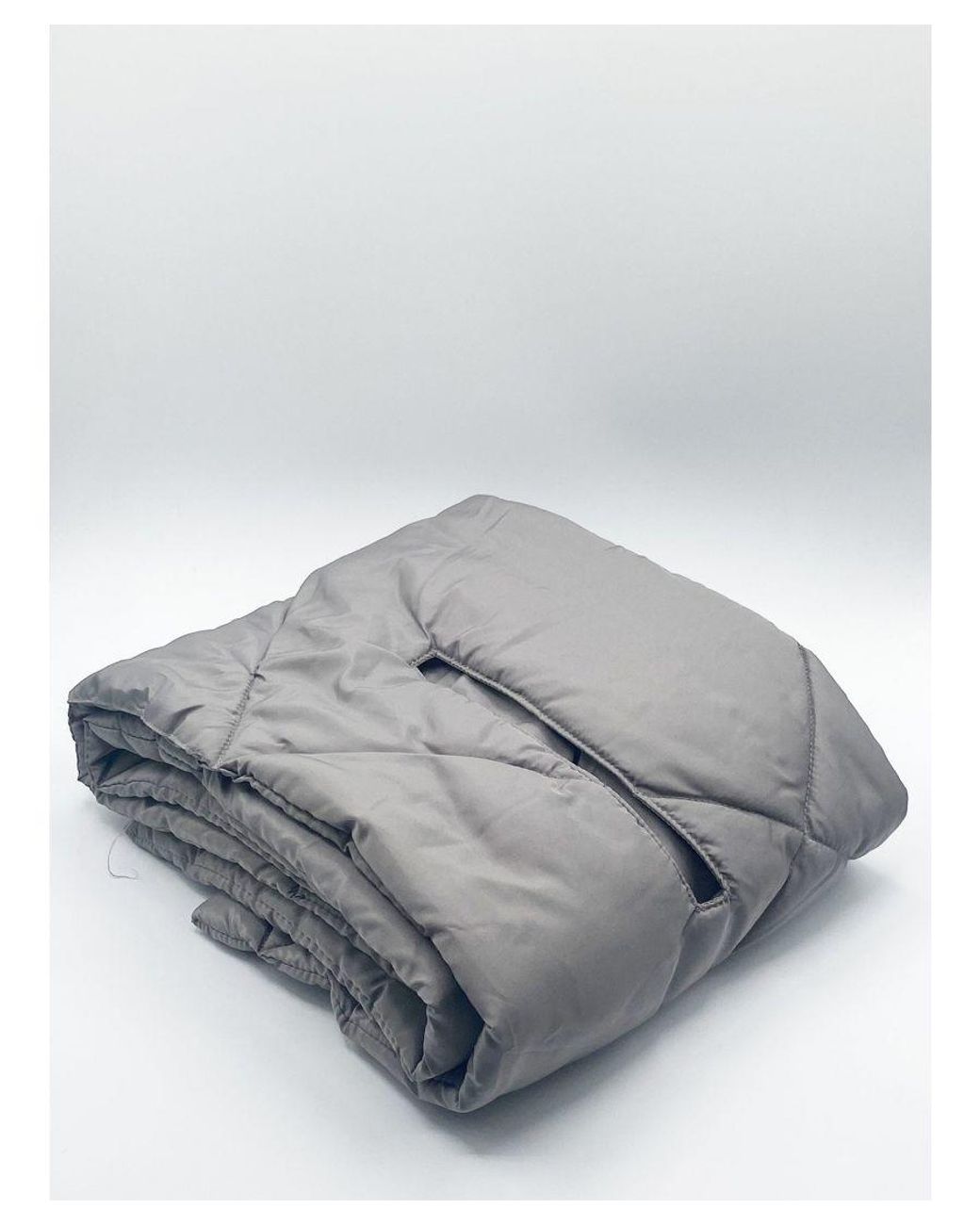 SVNX White Puffer Scarf