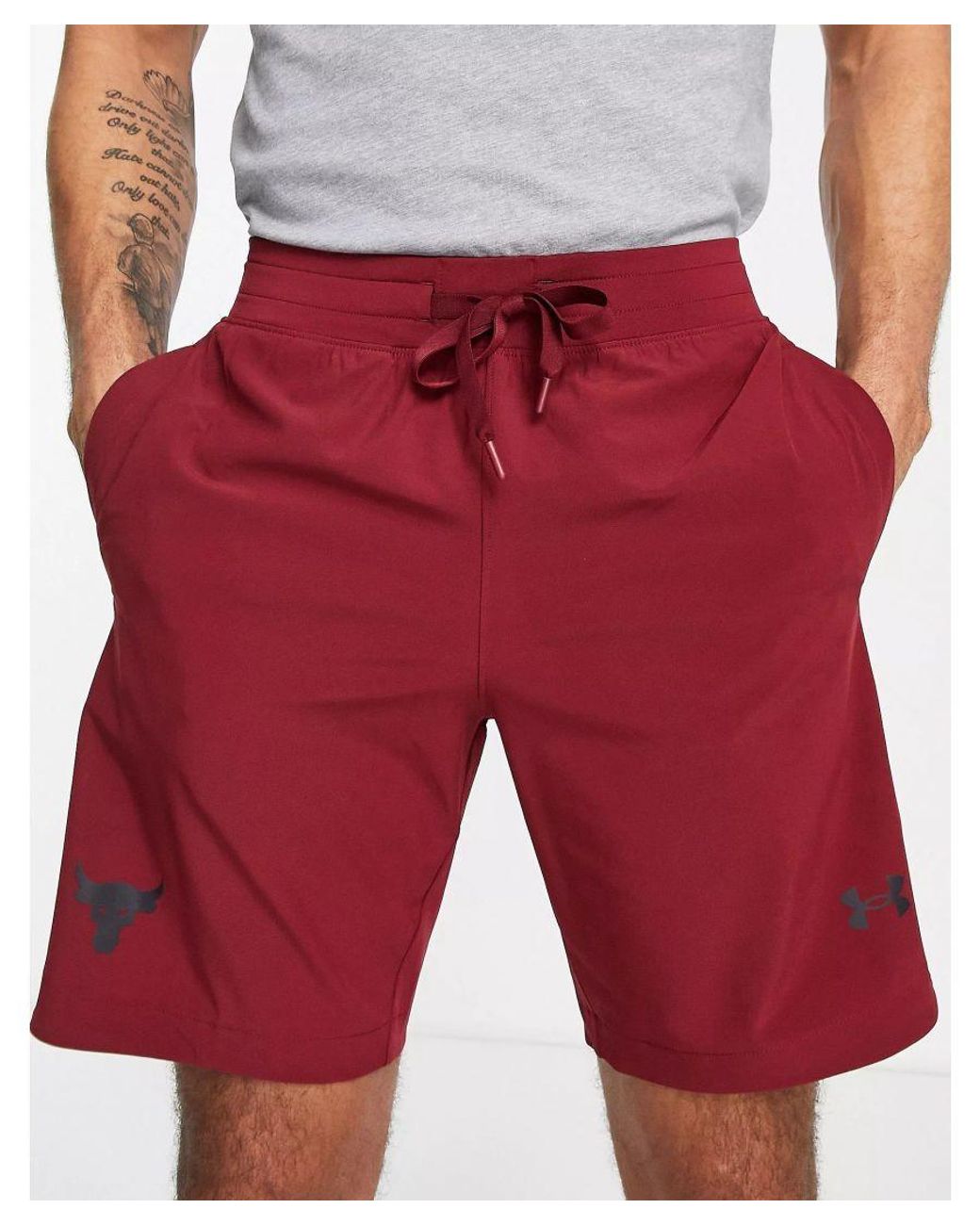 Under armour deals the rock shorts