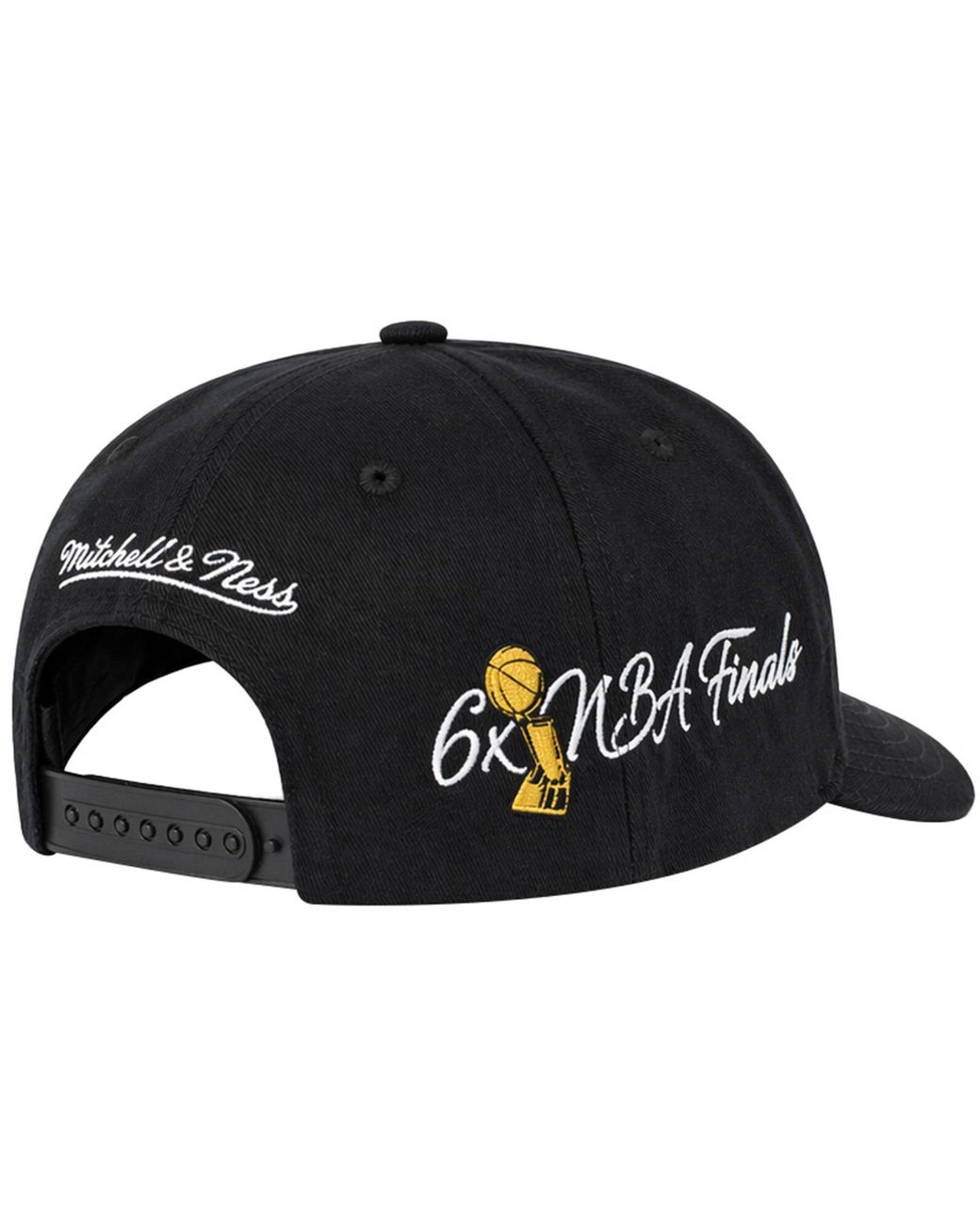 Mitchell & Ness Black Nba Chicago Bulls Champ Wrap Pro Cap