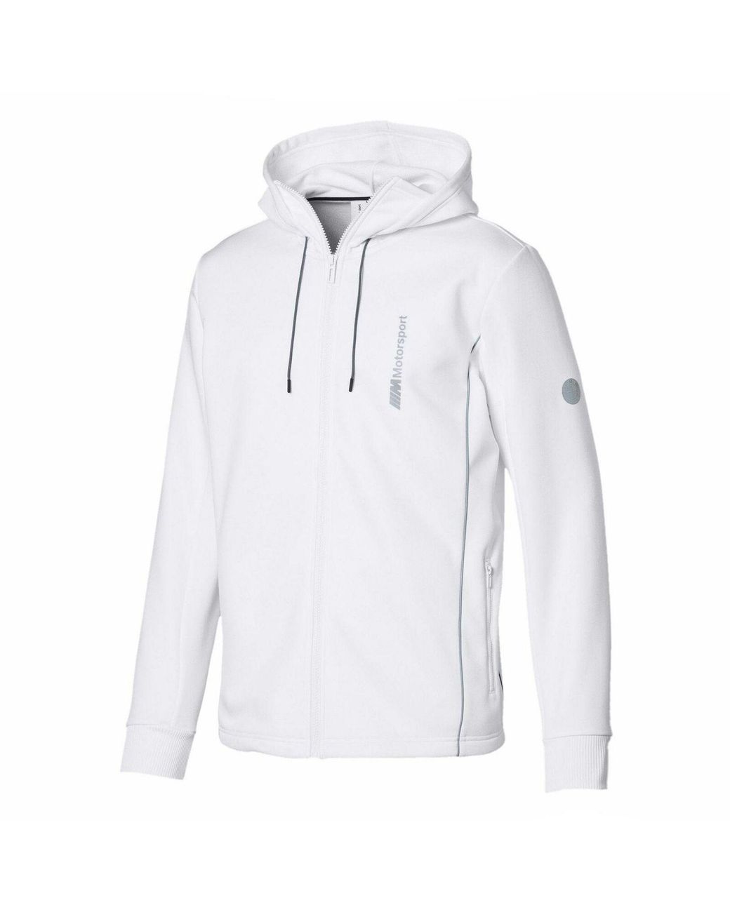 PUMA White Bmw M Motorsport Life Sweat Jacket Track Top Hoodie 595154 02 for men