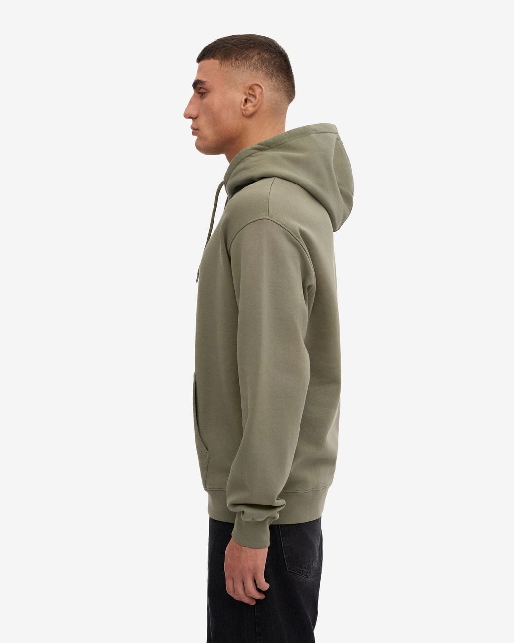 COLORFUL STANDARD Green Relaxed Fit Long Sleeve Hoodie for men
