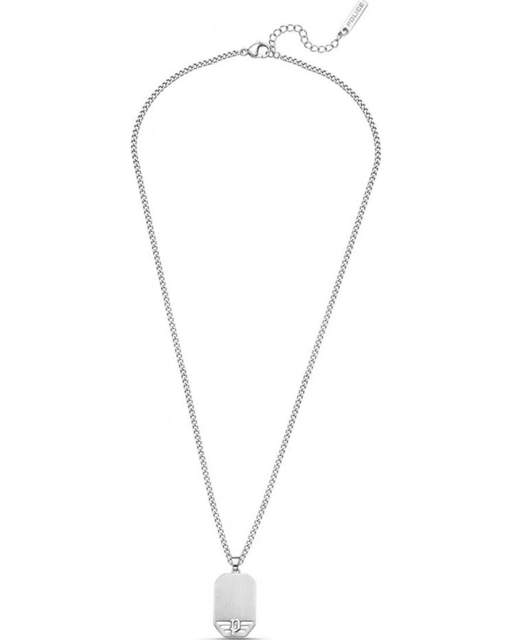 Police Blue Peagn0035901 Motive Necklace for men