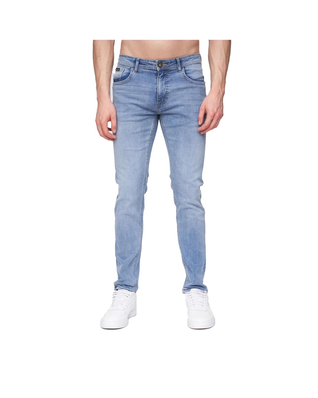 Henleys Blue Mayhen Slim Jeans (Light Wash) for men