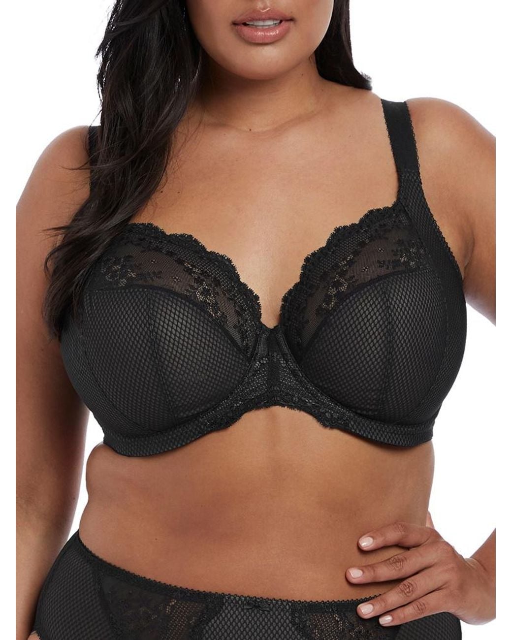 Elomi Black Charley Stretch Plunge Bra