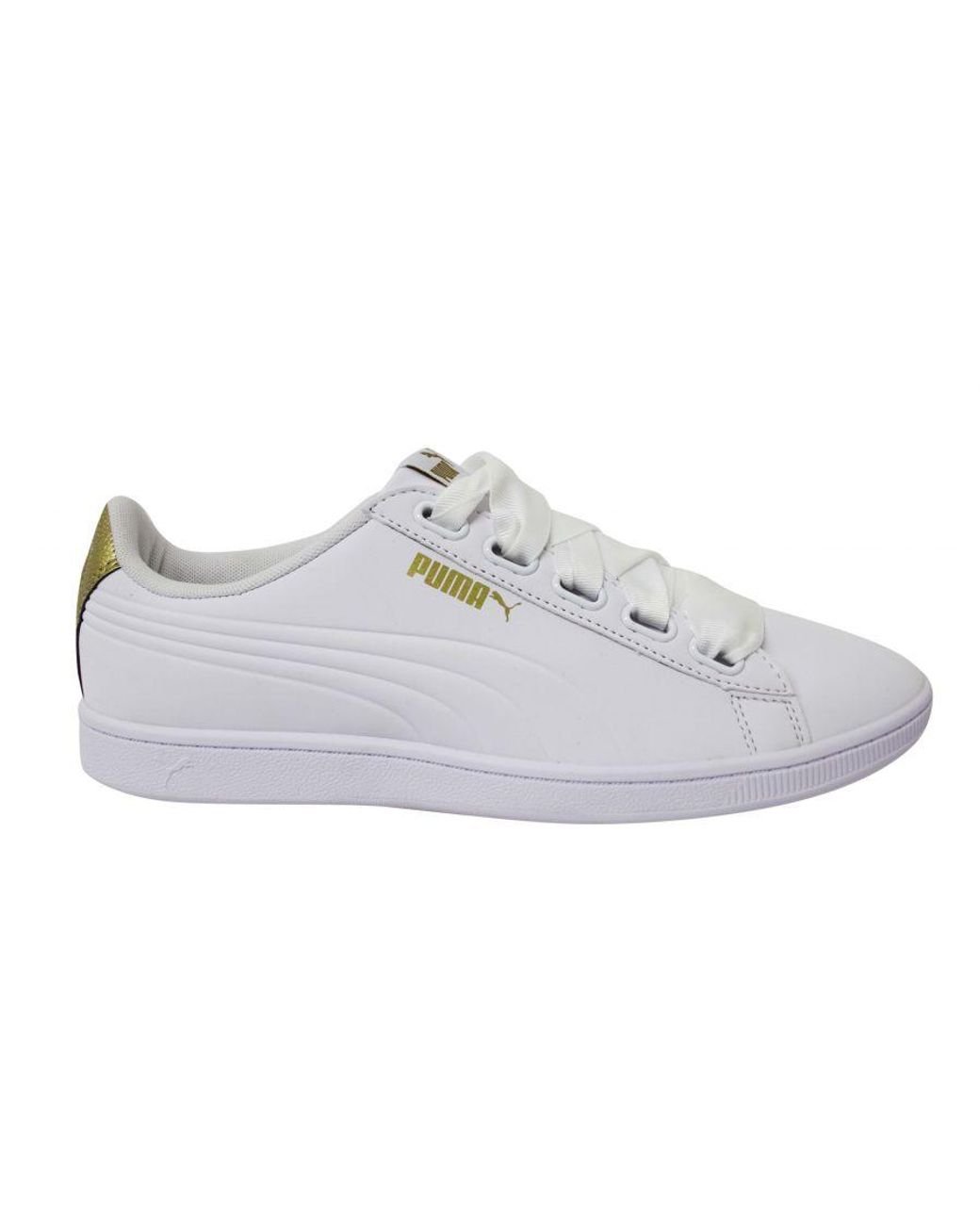 PUMA Vikky Ribbon Vt White Synthetic Lace Up Trainers 367658 01 | Lyst UK