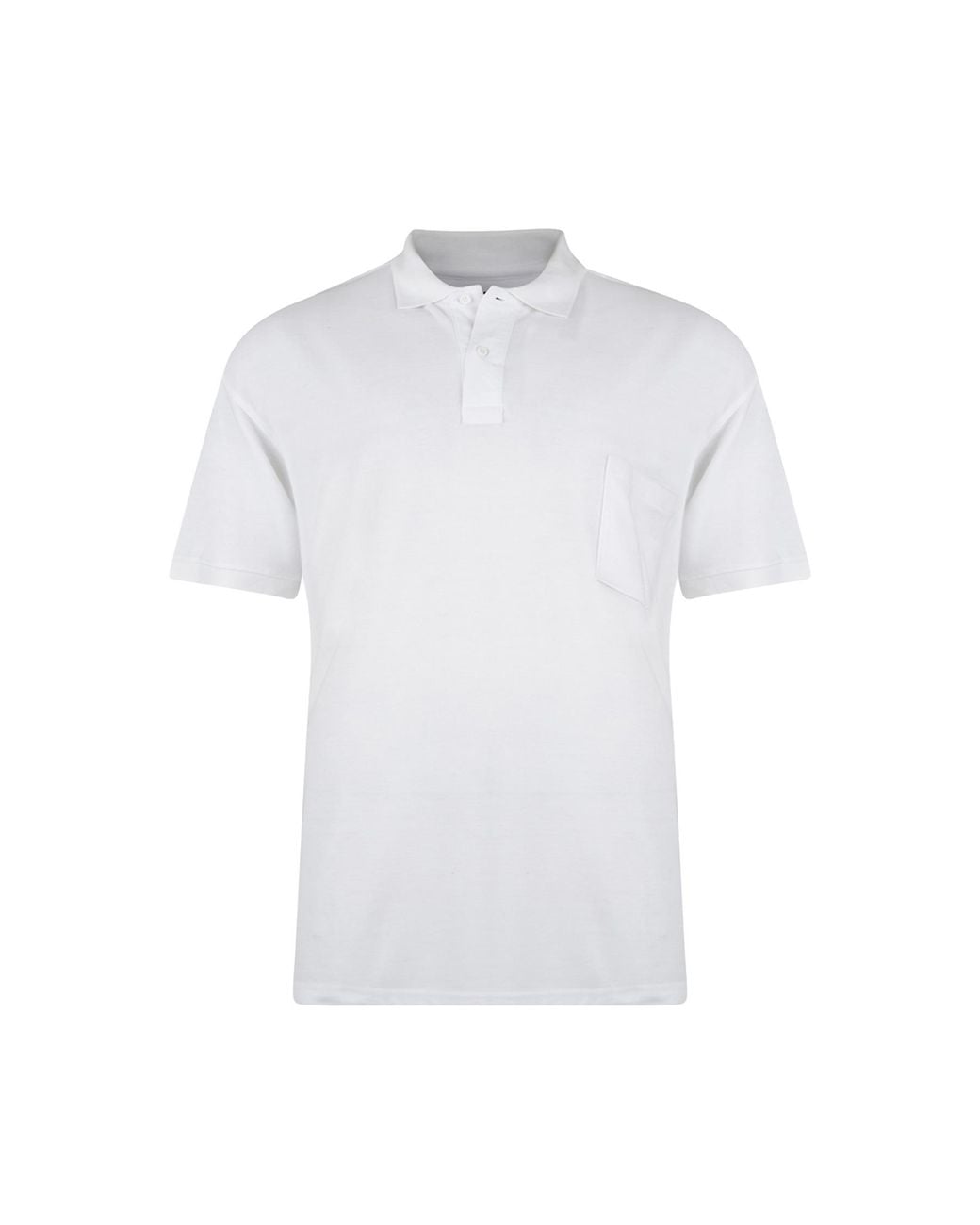 KAM Jeanswear White Kam Polo Shirts Short Sleeve Plus Size for men
