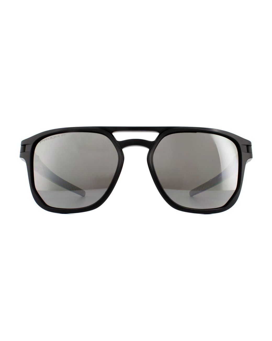Oakley Black Square Matte Prizm Polarized Sunglasses for men