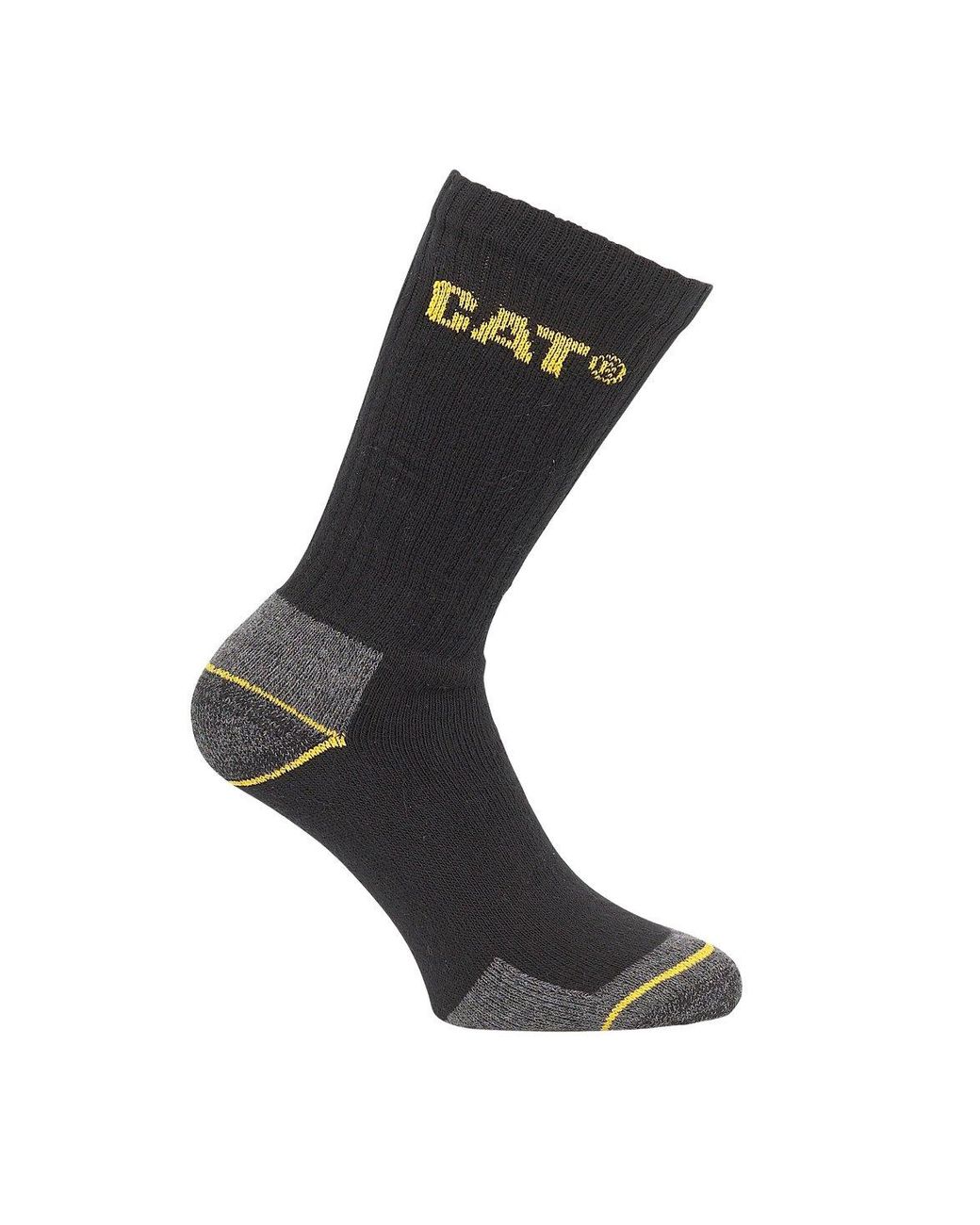 Caterpillar Black Crew Work Sock for men