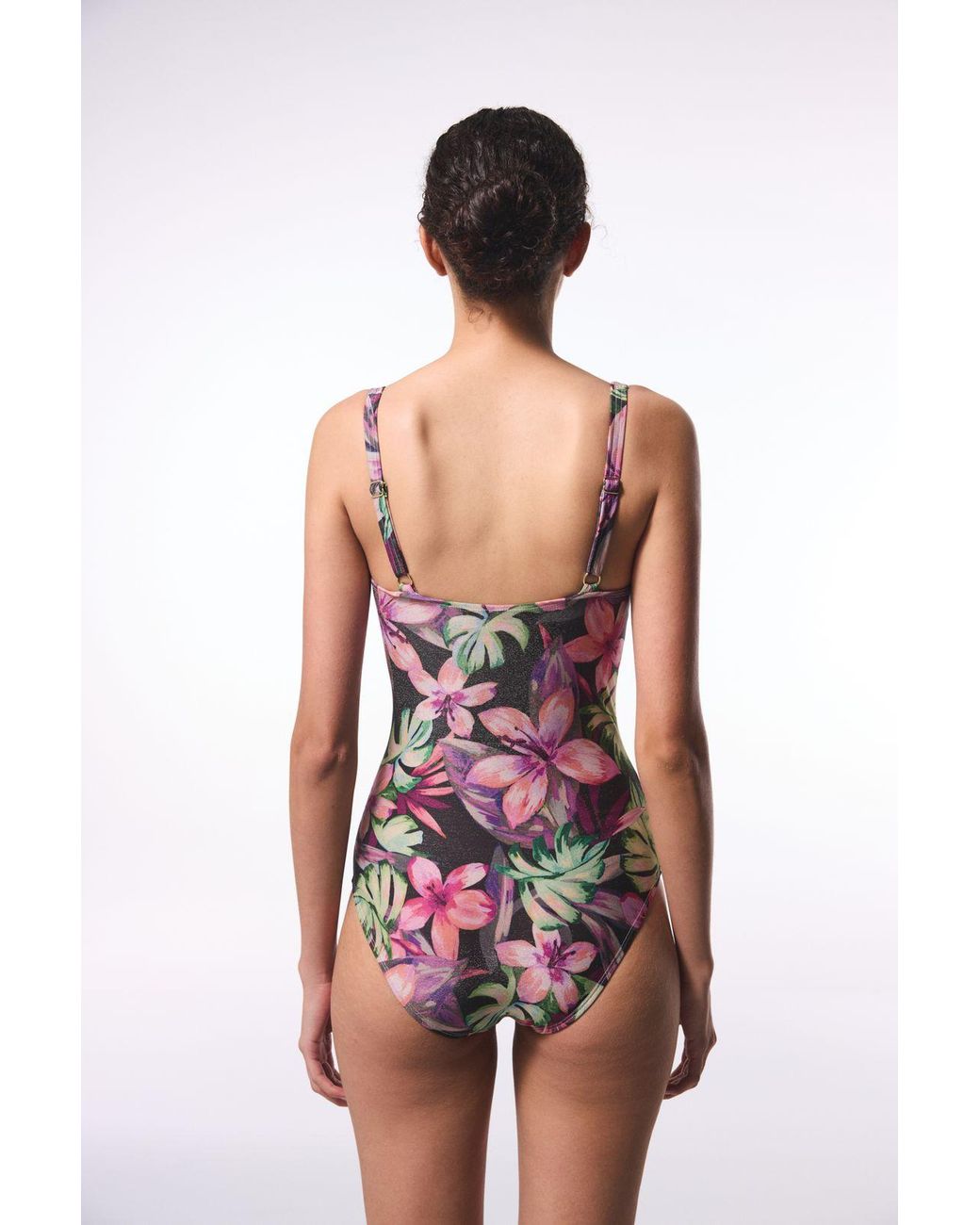 Penti Multicolor Floral Shirred One-Piece Swimsuit