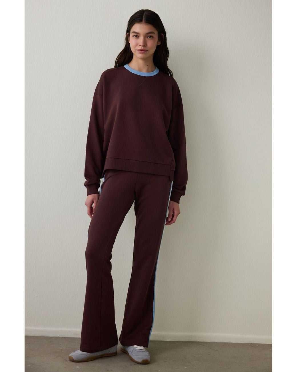 Penti Green Oversized Crew Neck Sweatshirt