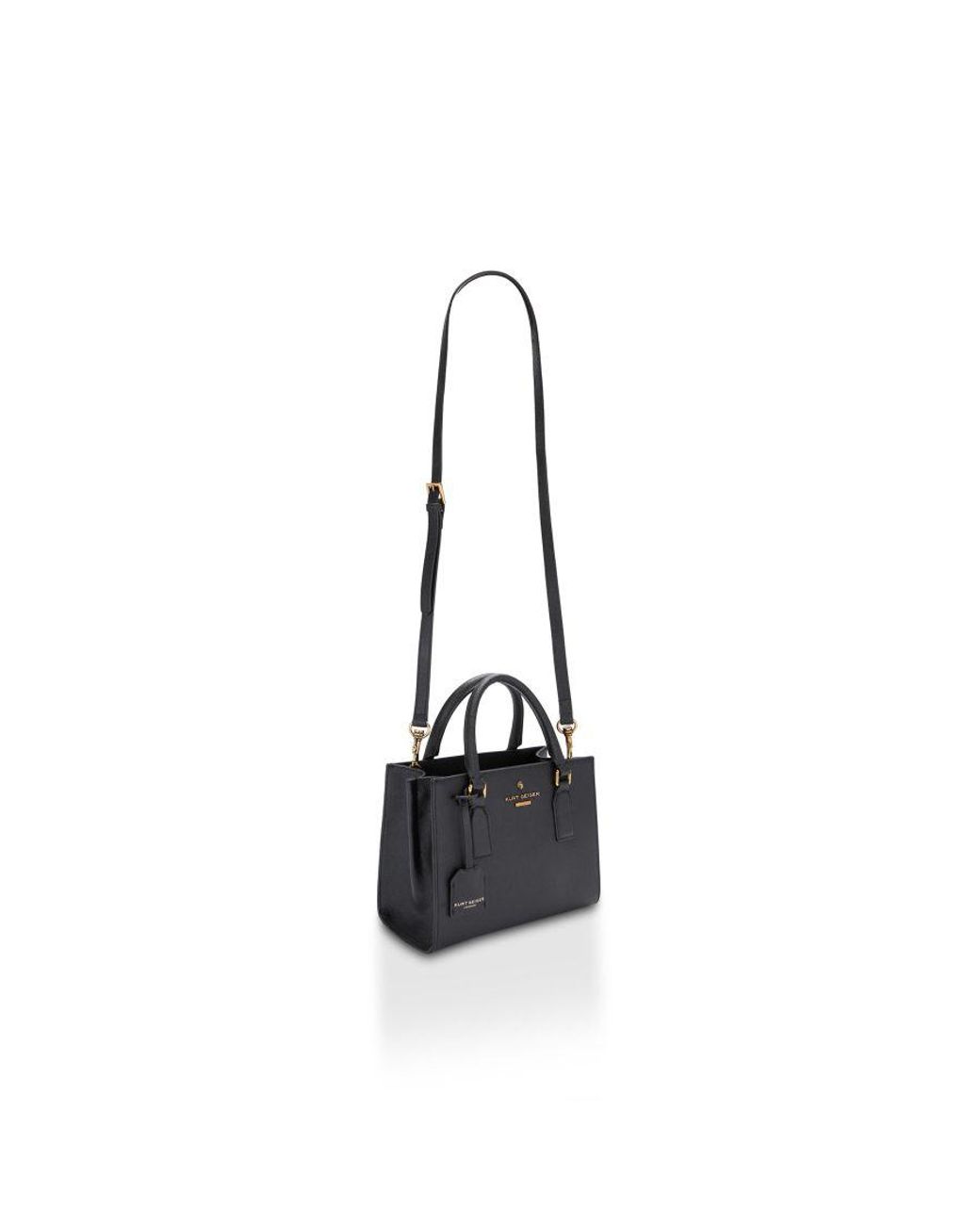 Kurt Geiger Black Leather Kgl Small Highgate Tote Bag