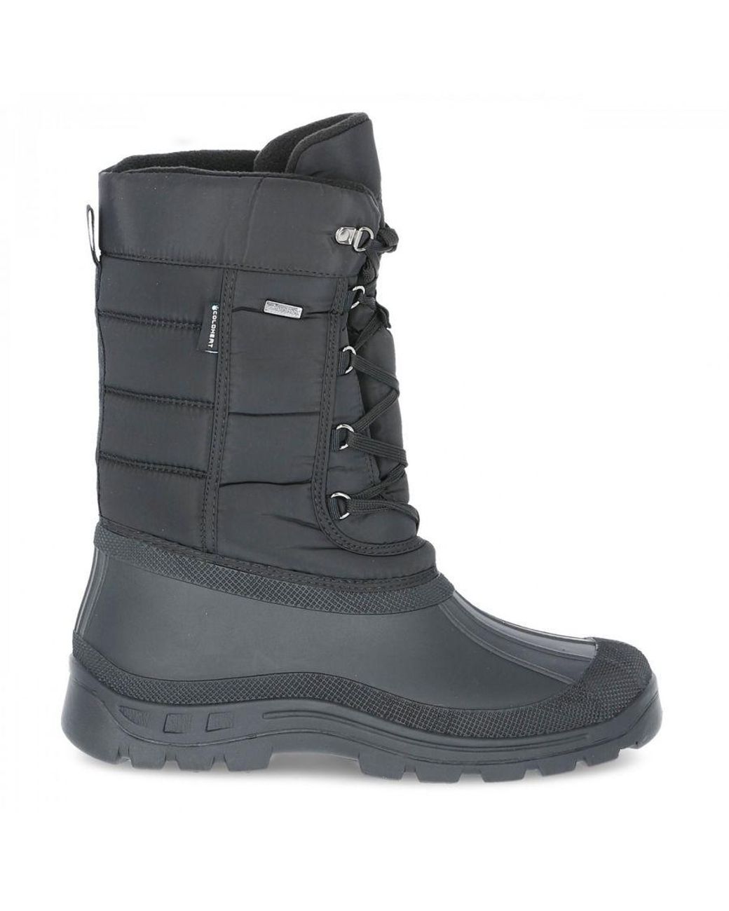 Trespass Black Straiton Ii Waterproof Snowboots for men