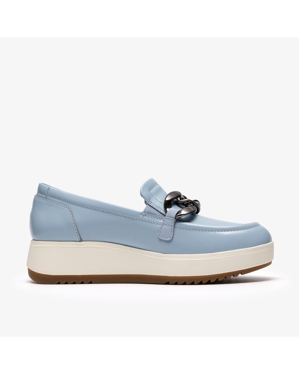 Clarks Blue Zylah May Light Lea Shoes